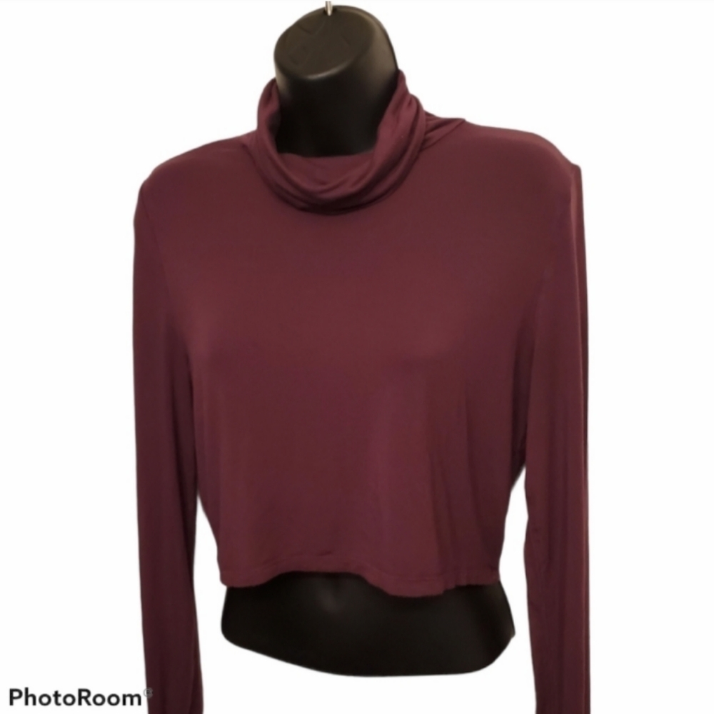 Aritzia Purple Crop Top